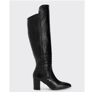 AQUATALIA Florina Mock-Croc Over-the-Knee Boots